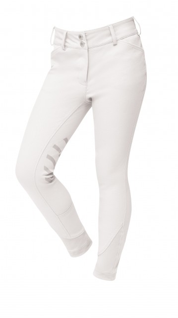 Dublin Child's Prime Gel Knee Patch Breeches (White)