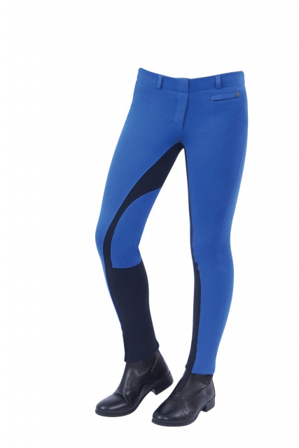 Dublin Child's Supa-Fit Euro Seat Pull On Jodhpurs (Blue/Navy)