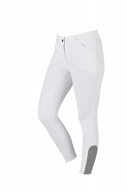 Dublin Ladies Elite Gel Full Seat Breeches (White)