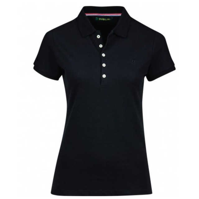 Dublin Ladies Lily Cap Sleeve Polo (Black)