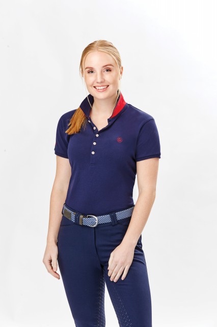 Dublin Ladies Lily Cap Sleeve Polo (True Navy)