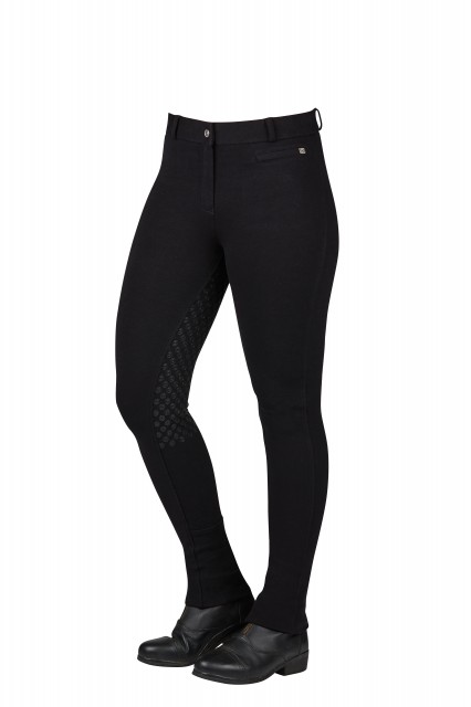 Dublin Ladies Supa-Fit Zip Up Gel Full Seat Jodhpurs (Black)