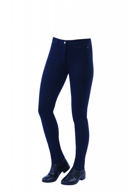 Dublin Ladies Supa-Fit Zip Up Knee Patch Jodhpurs (Navy)