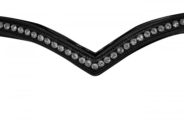 Collegiate Comfitec Patent Replacement Browband (Black)