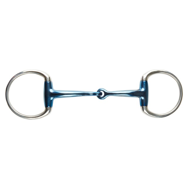 JP Korsteel Blue Steel Jointed Eggbutt Snaffle Bit