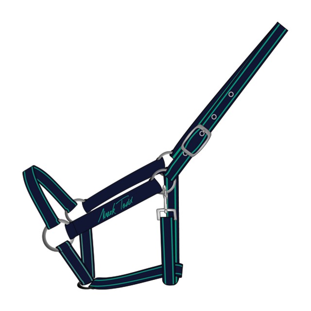 Mark Todd Headcollar (Navy & Jade)