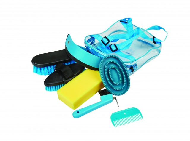 Roma Backpack 7 Piece Grooming Kit (Teal)