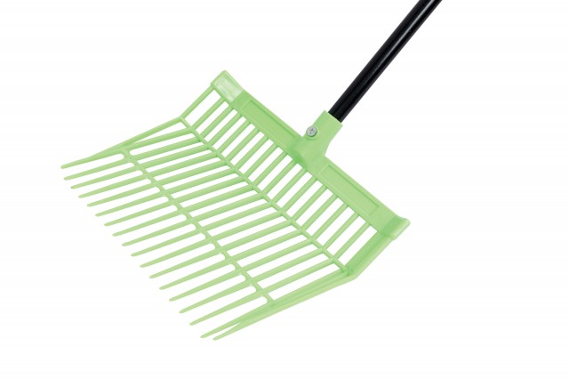 Roma Brights Revolutionary Stable Rake With Handle (Lime)