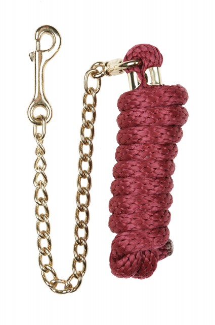 Roma Continental Lead With Chain (Burgundy)