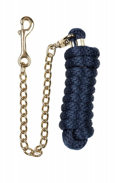 Roma Continental Lead With Chain (Navy)