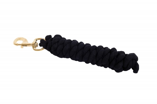 Roma Cotton Brass Snap Lead (Black)