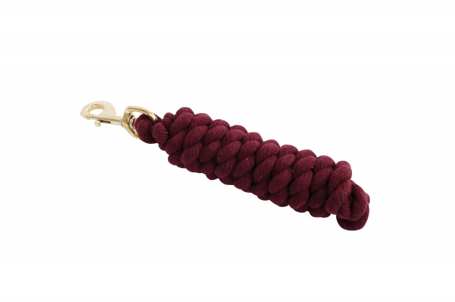 Roma Cotton Brass Snap Lead (Burgundy)