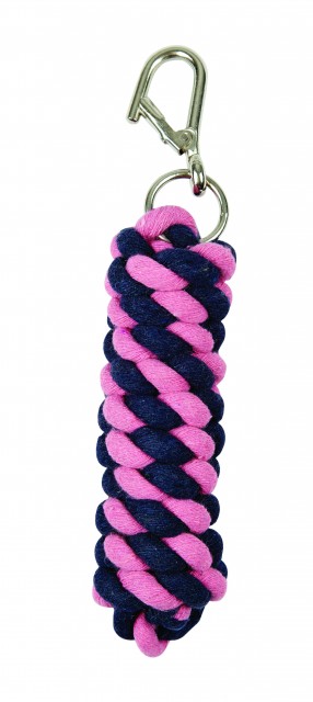 Roma Cotton Walsall Clip Lead (Pink/Navy)
