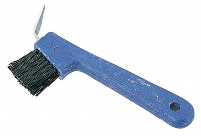 Roma Deluxe Hoof Pick With Brush (Blue)