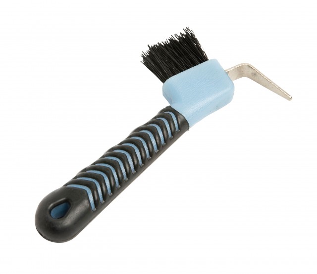 Roma Deluxe Soft Grip Hoof Pick (Light Blue/Black)