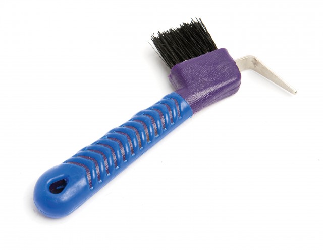 Roma Deluxe Soft Grip Hoof Pick (Purple/Blue)