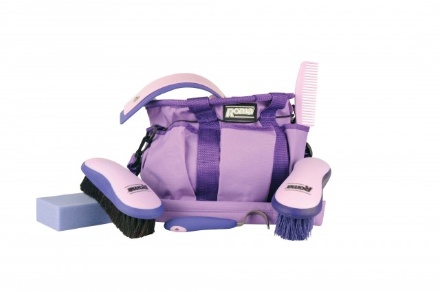 Roma Deluxe Soft Touch Carry Grooming Kit (Purple)