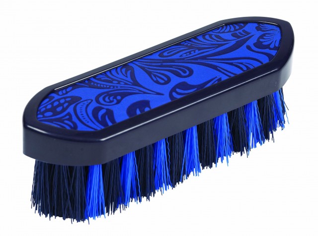 Roma Equi Leather Back Soft Touch Dandy Brush (Blue)
