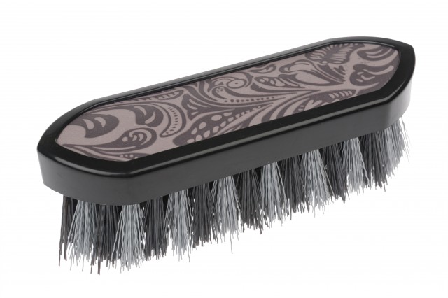 Roma Equi Leather Back Soft Touch Dandy Brush (Grey)