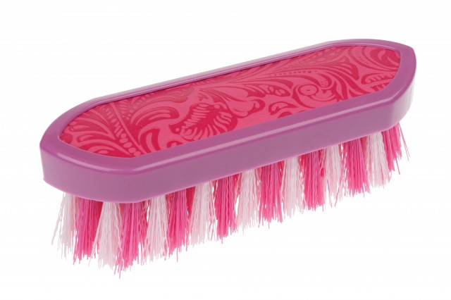 Roma Equi Leather Back Soft Touch Dandy Brush (Pink)