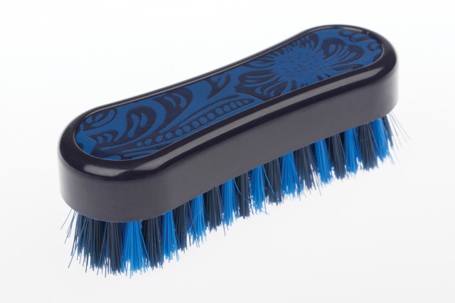 Roma Equi Leather Back Soft Touch Face Brush (Blue)