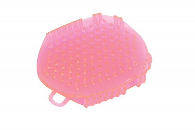 Roma Glitter Double Sided Massage Mitt (Pink)