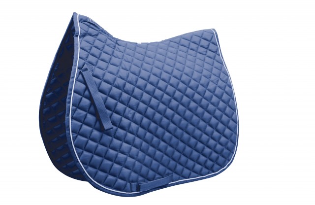 Roma Grand Prix High Wither All Purpose Saddle Pad (Navy/White)