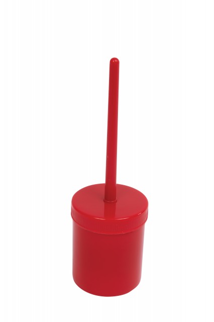 Roma Hoof Oil Brush With Bottle (Red)