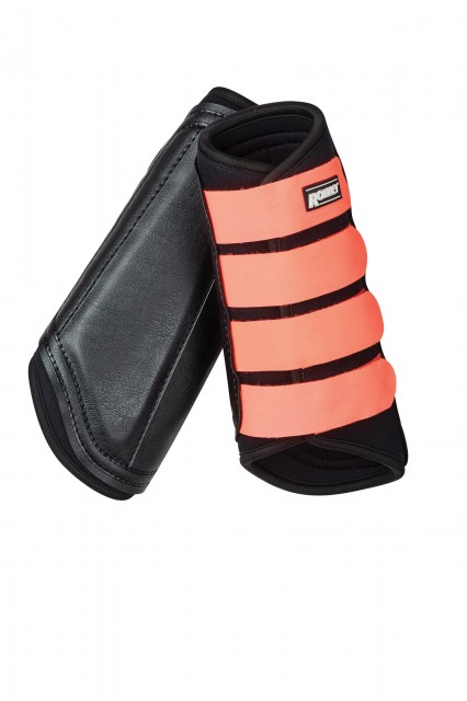 Roma Neoprene Brushing Boots Black Orange