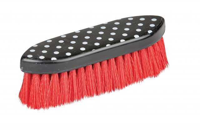 Roma Pattern Dandy Brush (Black Polka Dots)