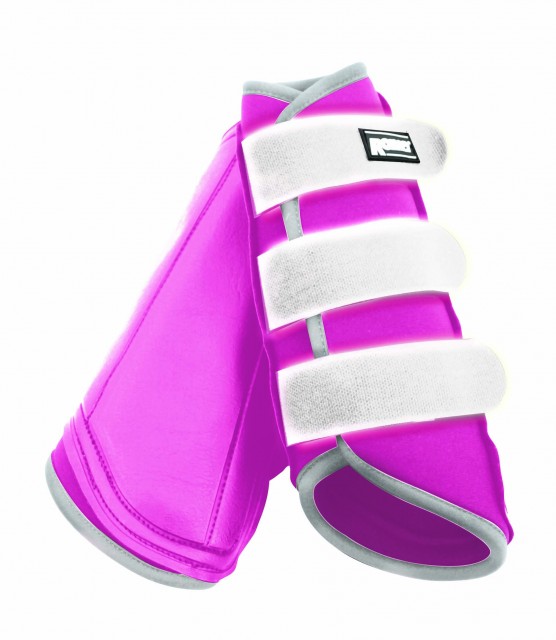 Roma Reflective Brushing Boots (Pink)