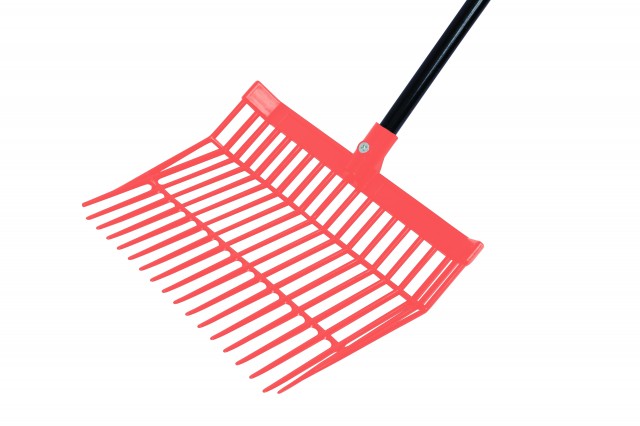 Roma Revolutionary Stable Rake With Handle (Red)