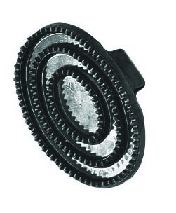 Roma Rubber Curry Comb (Black)