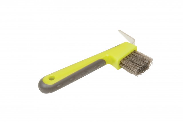 Roma Soft Touch Hoof Pick (Fluorescent Green)