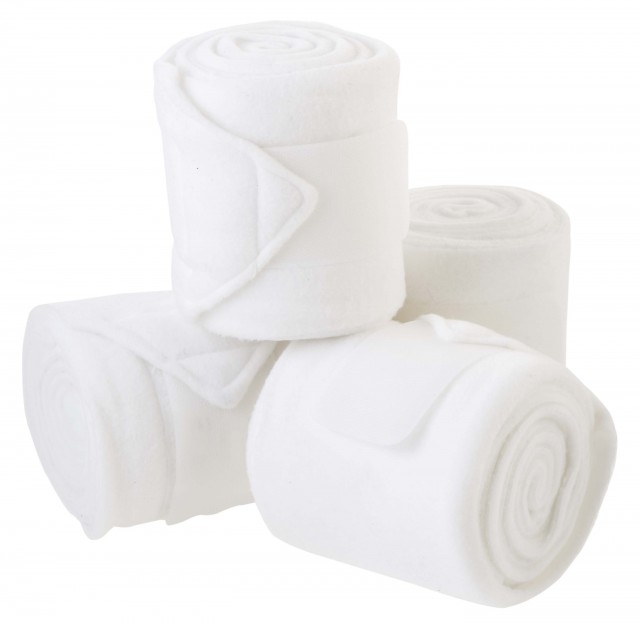 Roma Thick Polo Bandages 4 Pack (White)