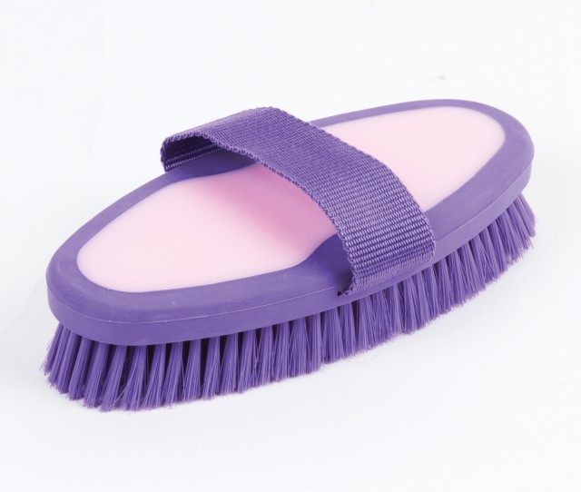 Roma Two Tone Body Brush (Pink/Purple)