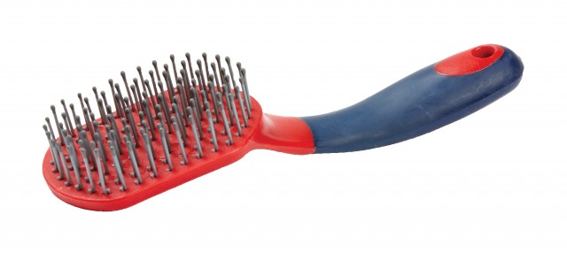 Roma Two Tone Mane & Tail Brush (Red/Navy)