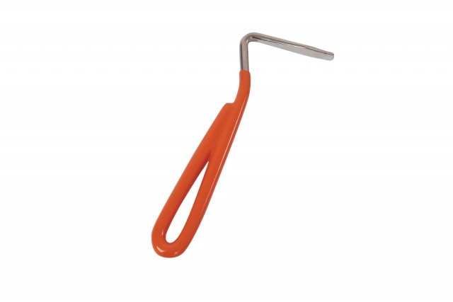 Roma Vinyl Handle Hoof Pick (Orange)