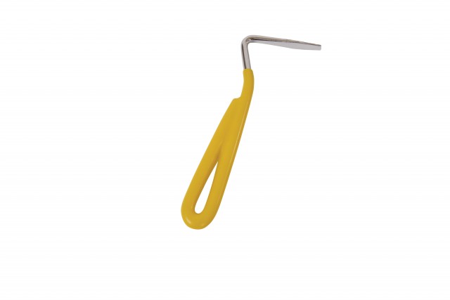 Roma Vinyl Handle Hoof Pick (Yellow)