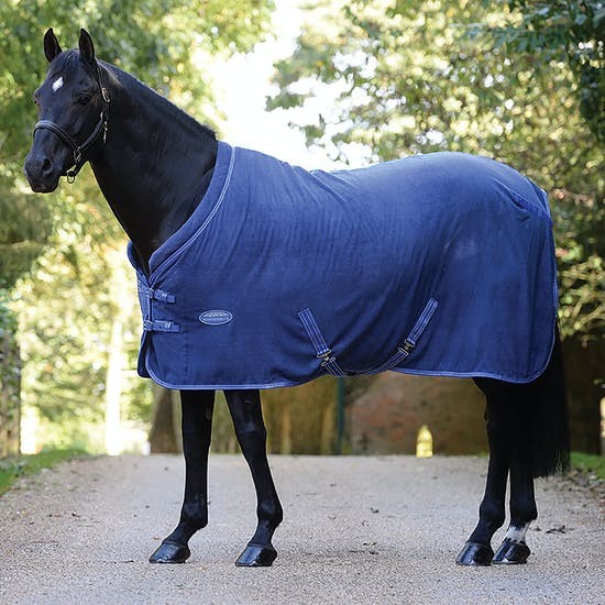 Weatherbeeta Cozi-Dri Cooler Rug - Standard Neck (Blue/Grey) Size 5'6