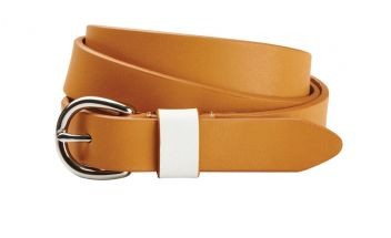 Dublin Adults Leather Belt (Tan/Cream)