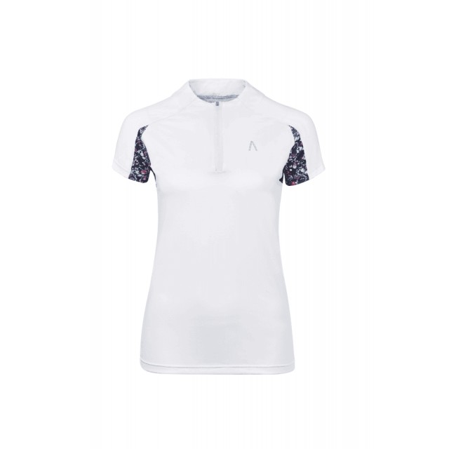 Dublin Ladies Black Alegra Print Short Sleeve Competition Top II (Flower Print)