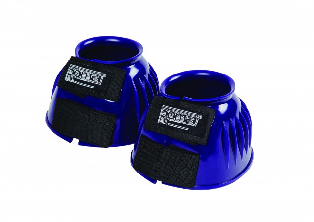 Roma Double Tape PVC Ribbed Bell Boots (Purple)