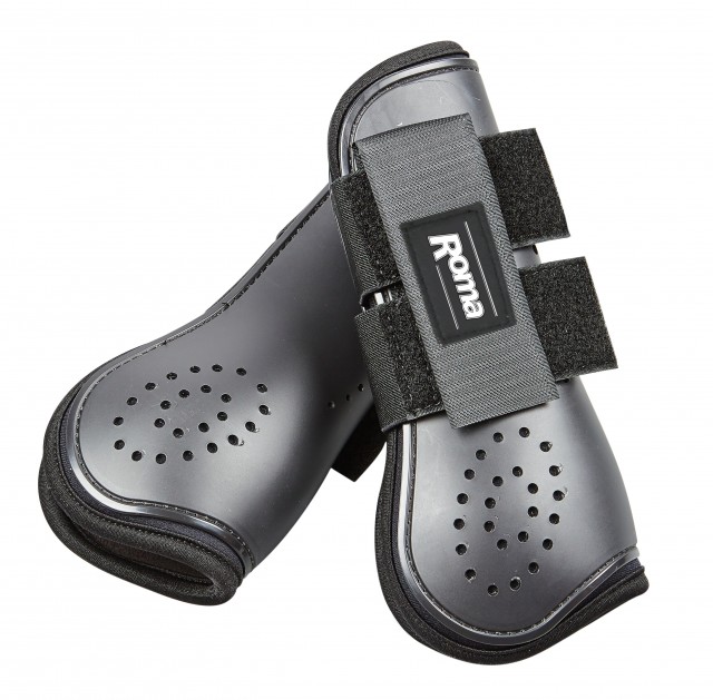 Roma Open Front Vent Boots (Black)