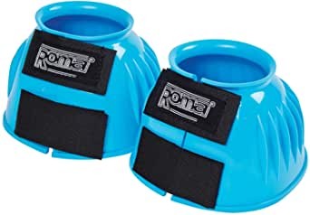Roma Double Tape PVC Ribbed Bell Boots (Light Blue)