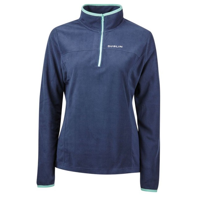 Dublin Ladies Odelia 1/4 Zip Thru Top (Marina/Navy)