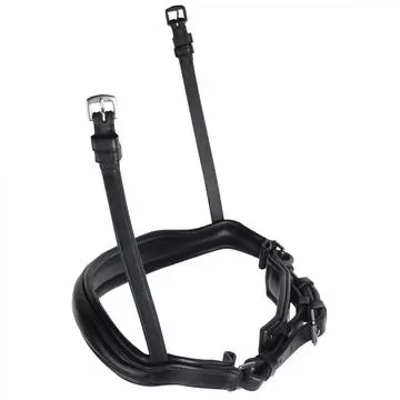 Collegiate Mono Crown Plain Crank Cavesson Noseband (Black)