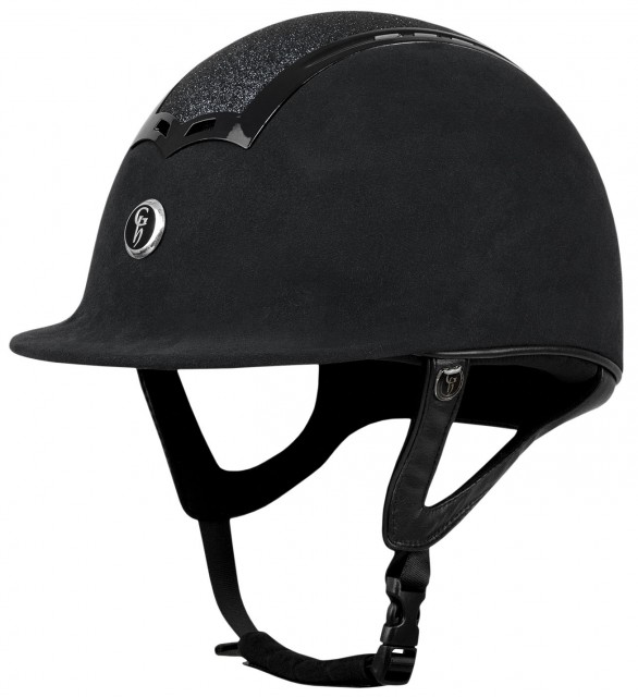 Gatehouse Ciana Riding Hat (Suede Black/Glitter)