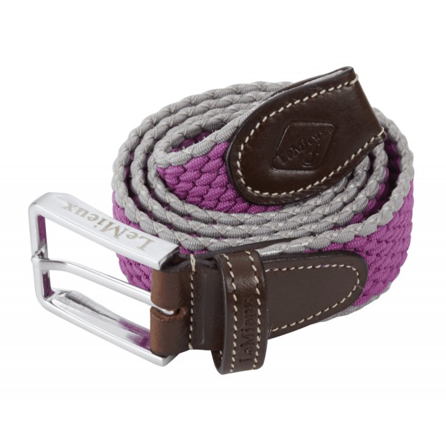 LeMieux Aspen Belt (Plum/Grey)