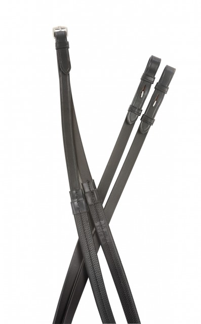 Kincade Rubber Reins (Black)